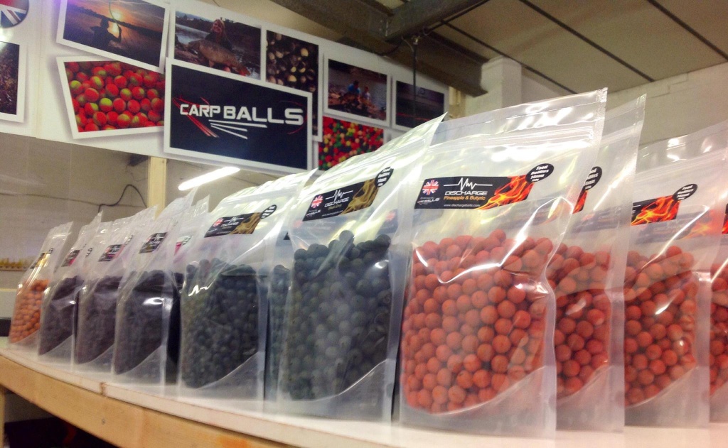 Discharge baits boilies